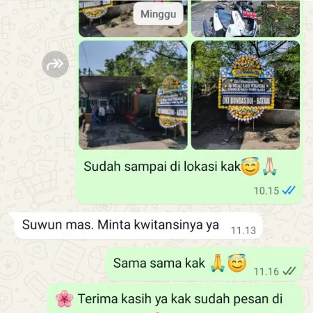 Pengiriman Papan Bunga Duka Karet Tengsin