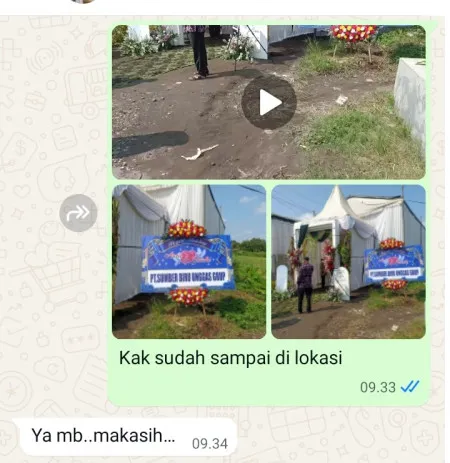Pengiriman Karangan Bunga Karet Tengsin