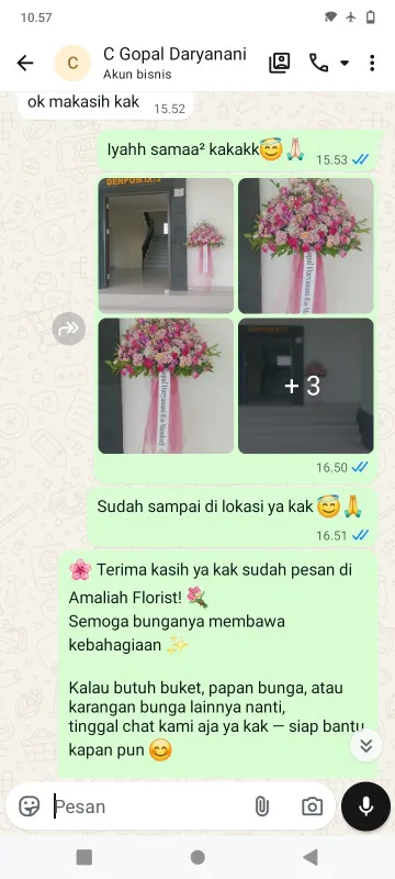 Pengiriman Karangan Bunga Karet Tengsin