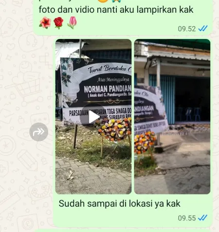 Pengiriman Karangan Bunga Karet Tengsin